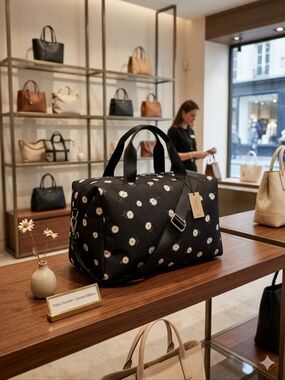 Alice + Olivia Black Daisy Travel Duffel The Weekender